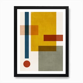 Geometric Mcm Composition 2 Art Print