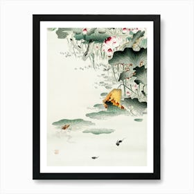 Frog And Tadpoles (1900 1930), Ohara Koson Art Print