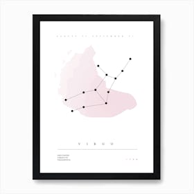 Virgo Horoscope Art Print