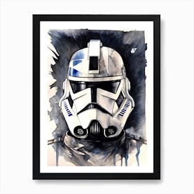 Captain Rex Star Wars Painting (20) Art Print