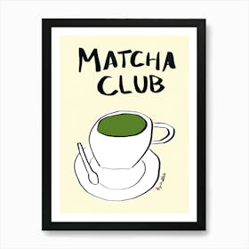 Matcha Club Art Print