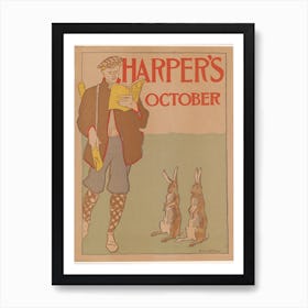 Harper's October, Edward Penfield Art Print
