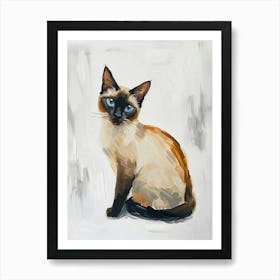 Balinese Cat Painting 3 Art Print