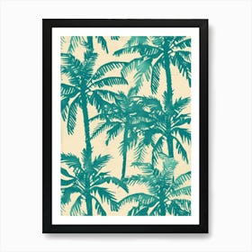 Tropical Palm Trees 3 Art Print