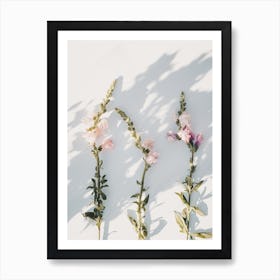 Pastel Pink Flowers Art Print