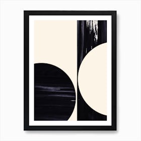 Black And White Abstract  Art Print