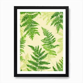 Pattern Poster Holly Fern 2 Art Print