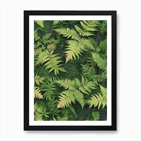 Pattern Poster Netted Chain Fern 4 Art Print