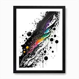 Rainbow Splatter 1 Art Print