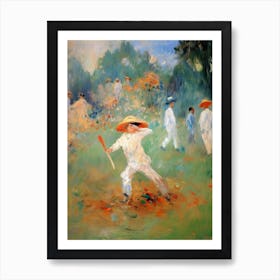 Cricket In The Style Of Monet 4 Art Print