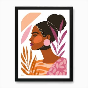 Portrait Of African American Woman 14 Art Print