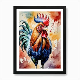 Rooster Painting 3 Art Print