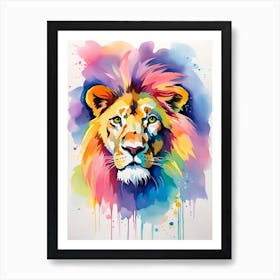 Lion Painting 13 Art Print