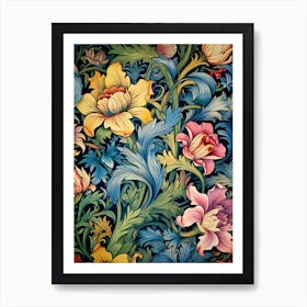 Floral Wallpaper 15 Art Print