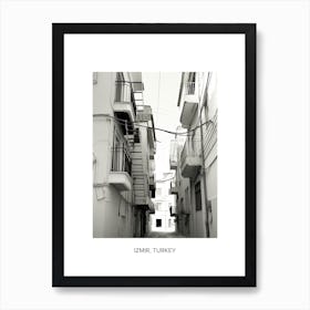 Poster Of Malaga, Spain, Photography In Black And White 4 Art Print