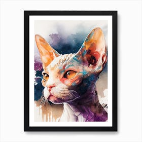 Sphynx Cat animal 4 Art Print