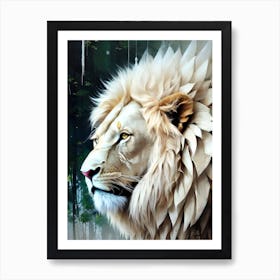 White Lion 12 Art Print