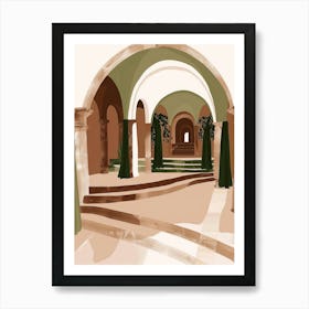 Arched Passageway Art Print