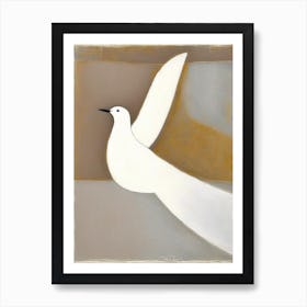 Dove Symbol 1, Abstract Painting Art Print