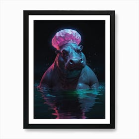 Chef Hippo Art Print