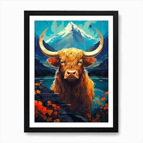 Highland Cow Art Print