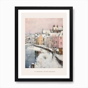 Dreamy Winter Painting Poster St Andrews United Kingdom 2 Art Print