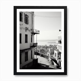 Algiers, Algeria, Mediterranean Black And White Photography Analogue 3 Art Print