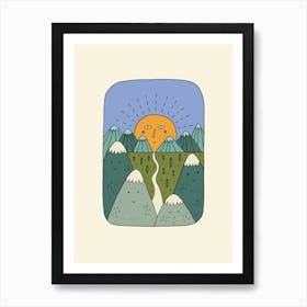 Mountain Valley Art Print