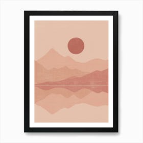 Abstract Mountain Landscape 4 Art Print