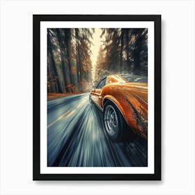 Speed Car Hd Wallpaper 1 Art Print