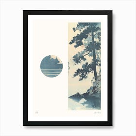 Ise Japan 5 Cut Out Travel Poster Art Print