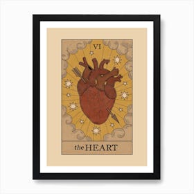 The Heart - Tarot Card Art Print