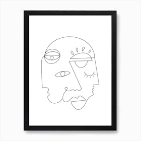 Hidden Personas Art Print