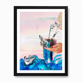 Tea Swimming Time Art Print