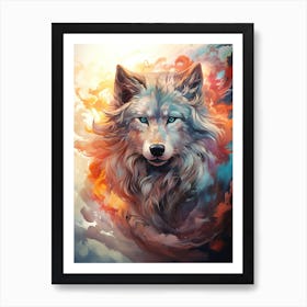 Wolf art Art Print