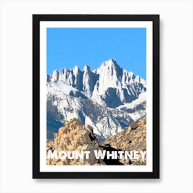 Mount Whitney, Mountain, USA, Nature, Sierra Nevada, Climbing, Wall Print, Art Print