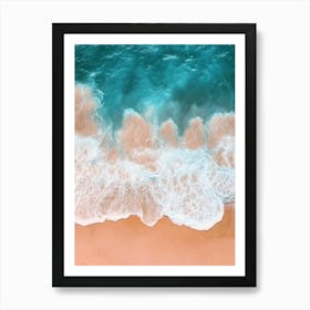 Aerial View Of A Beach 158 Art Print