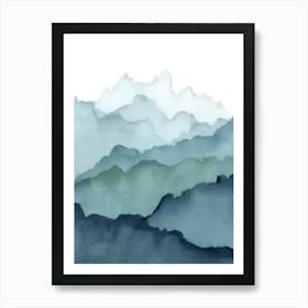 Blue Mountains Canvas Print Art Print