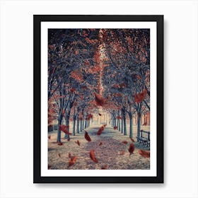 Autumn In Paris Art Print