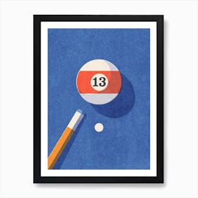 BALLS Billiards - ball 13 Art Print