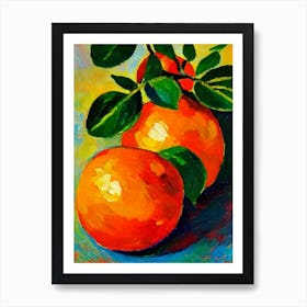 Grapefruit Vibrant Matisse Inspired Painting Fruit Art Print