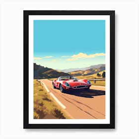 A Ferrari 250 Gto In The The Great Alpine Road Australia 2 Art Print