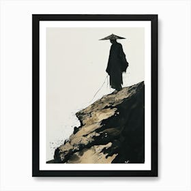 Chinese Monk, Minimalism Art Print