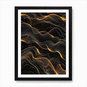 Abstract Wave Pattern 18 Art Print