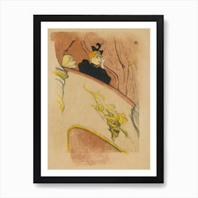 La Loge Au Mascaron Doré 1, Henri de Toulouse-Lautrec Art Print