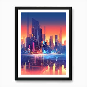 Futuristic Cityscape 2 Art Print