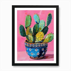 Colourful Cactus Art Print