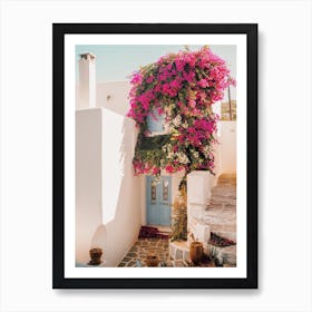 Greek Home Entrance Art Print