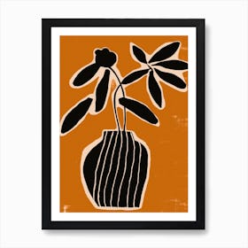 Ochre Still Life No 2 Art Print