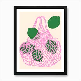 Bag Of Lemons Art Print